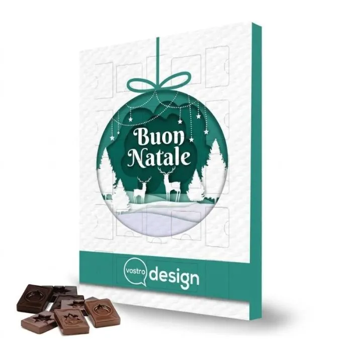 Calendario dell'Avvento 100% personalizzato Basic 60 g ®Le Petit Carré