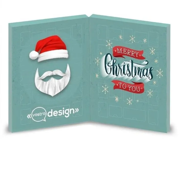 Calendario dell'Avvento personalizzato con assortimenti di cioccolatini ®Le Petit Carré