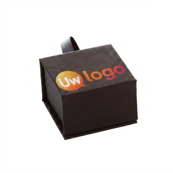 Kleine gepersonaliseerde chocoladebox „Ecrin 6 carrés à suspendre®“ van Le Petit Carré