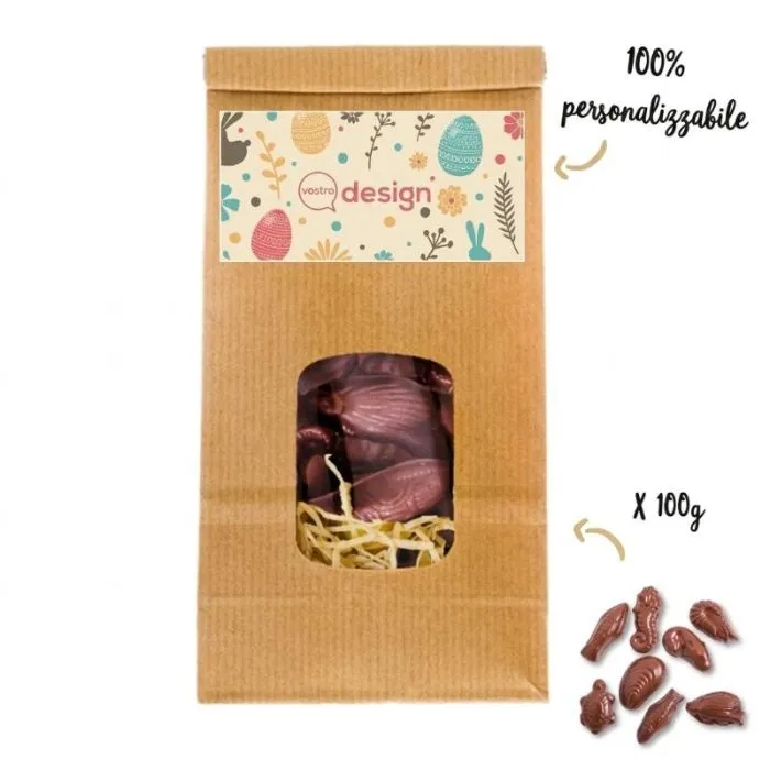 Confezione personalizzata di cioccolatini pasquali da friggere ®Le Petit Carré