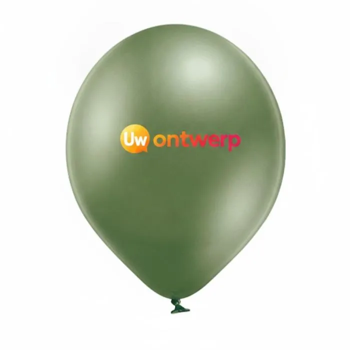 Luchtballon Ø 30 cm, personaliseerbaar, chromen kleuren