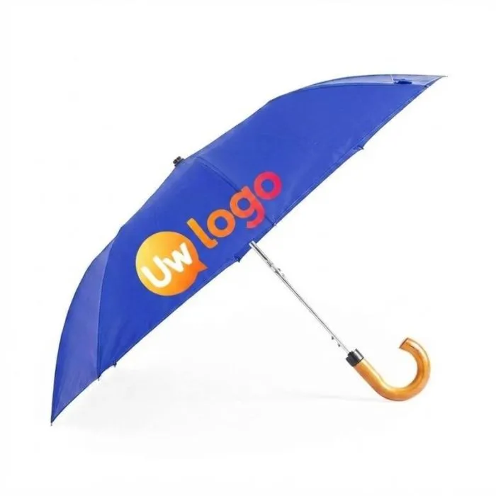 Reclameparaplu met houten handvat, 100 cm - Branit