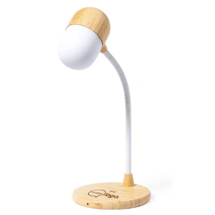 Lampada LED multifunzione con caricatore wireless personalizzabile - LARS