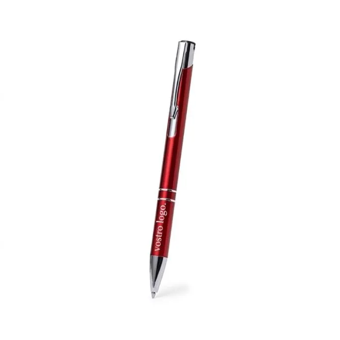 Penna in alluminio riciclato con pulsante, personalizzabile - LUGGINS