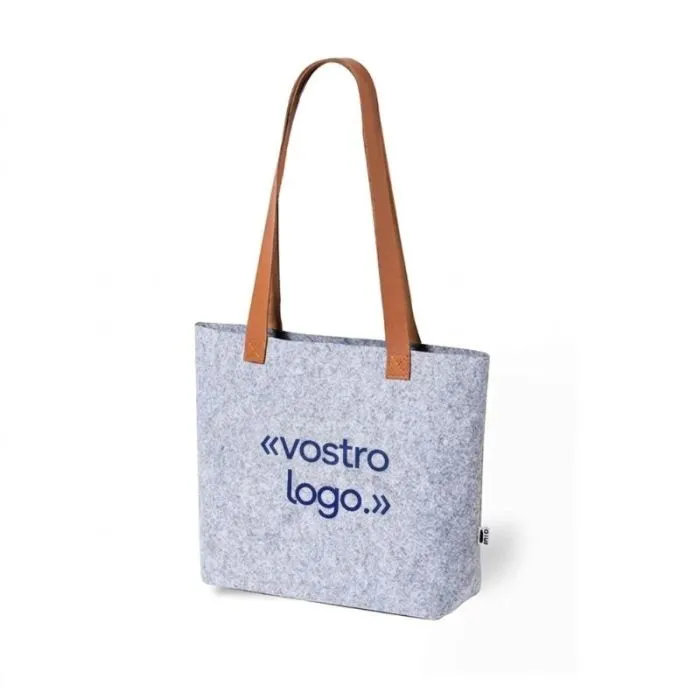Borsa in feltro RPET personalizzabile - Kompul