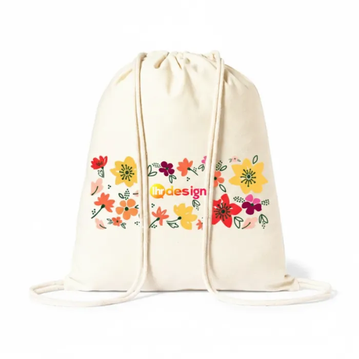 Rucksack mit Kordeln aus Baumwolle 180 g/m², personalisierbar -Serlen