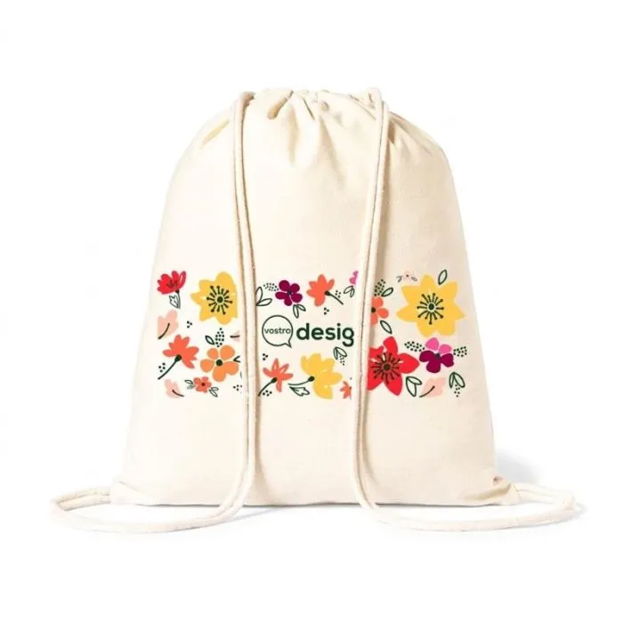 Zaino con cordoncini in cotone da 180 g/m² personalizzabile - Serlen