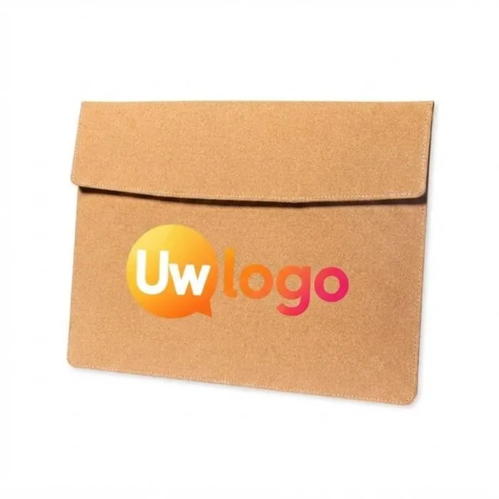 Personaliseerbare kurkhoes voor een 14-inch laptop - Leyli