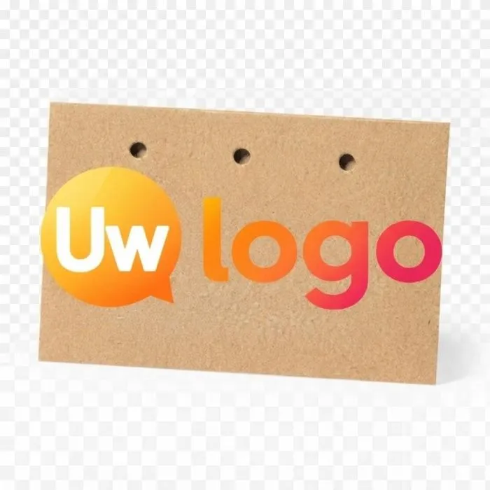 Gerecyclede reclamebadge met identificatievenster - Tures