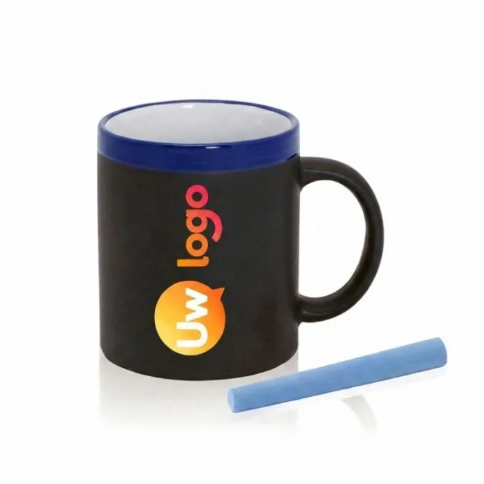 Gepersonaliseerde mok met leisteenachtige buitenkant, 350 ml - Colorful