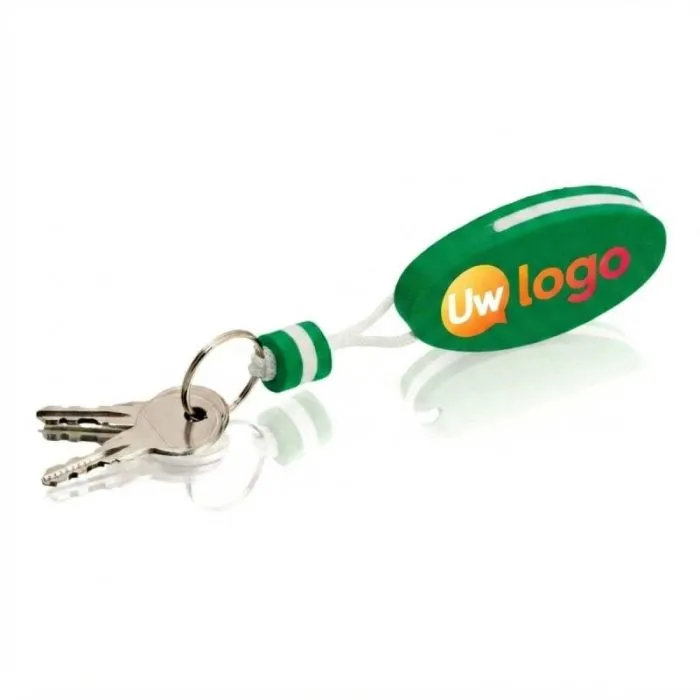 Gepersonaliseerde tweekleurige drijvende sleutelhanger - Soke