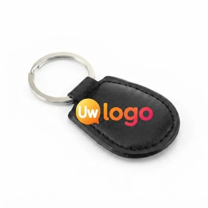 Gepersonaliseerde sleutelhanger van kunstleer - Pelcu