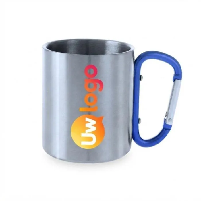 Promotiemok met karabijnhaak 210 ml - Bastic