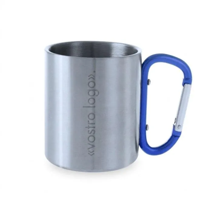 Tazza promozionale con moschettone da 210 ml - Bastic
