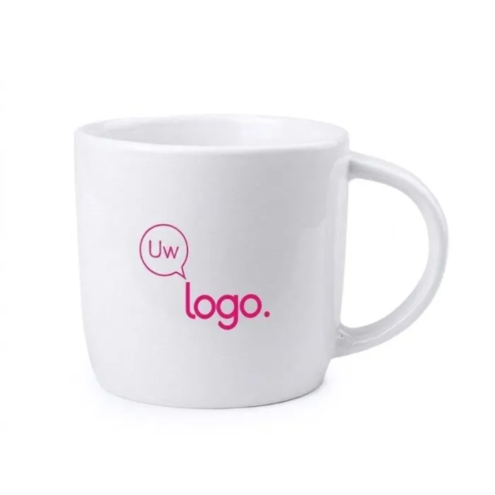 Witte keramische promotiemok 380 ml - Tarbox