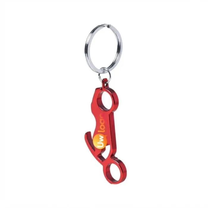 Gepersonaliseerde sleutelhanger met flesopener van Blicher