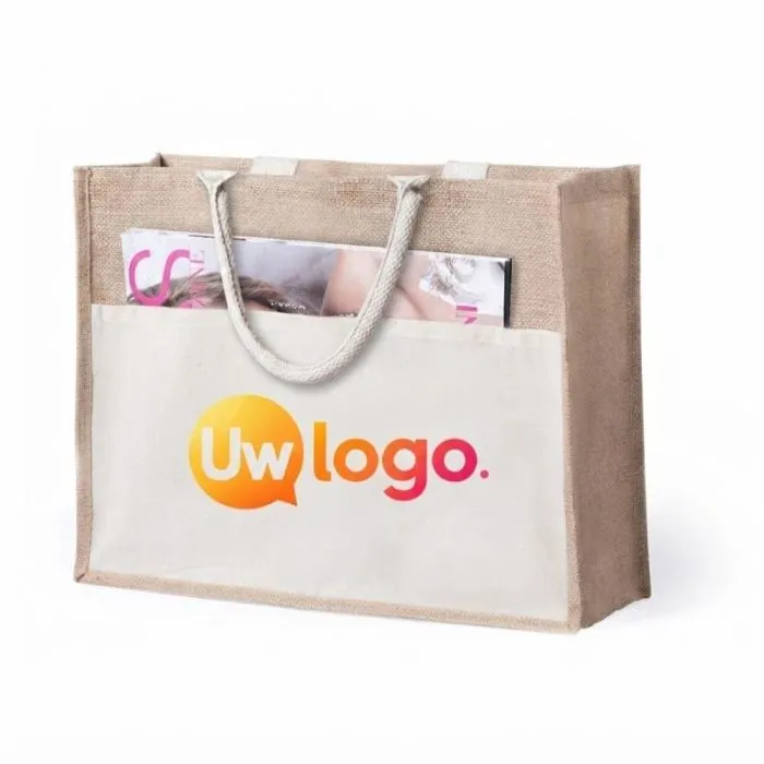 Gepersonaliseerde tas van jute - Cekon