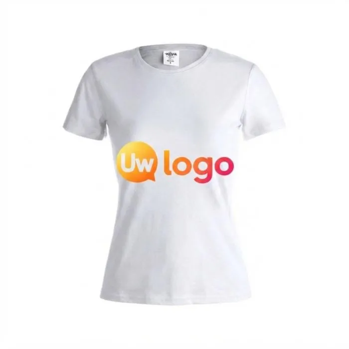 Wit gepersonaliseerd T-shirt voor dames van Keya - Jersey 150 g