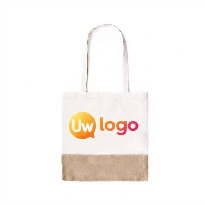 Promotionele draagtas van katoen en jute - Lerkal