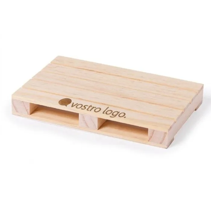 Sottobicchiere in legno naturale personalizzato - Palet