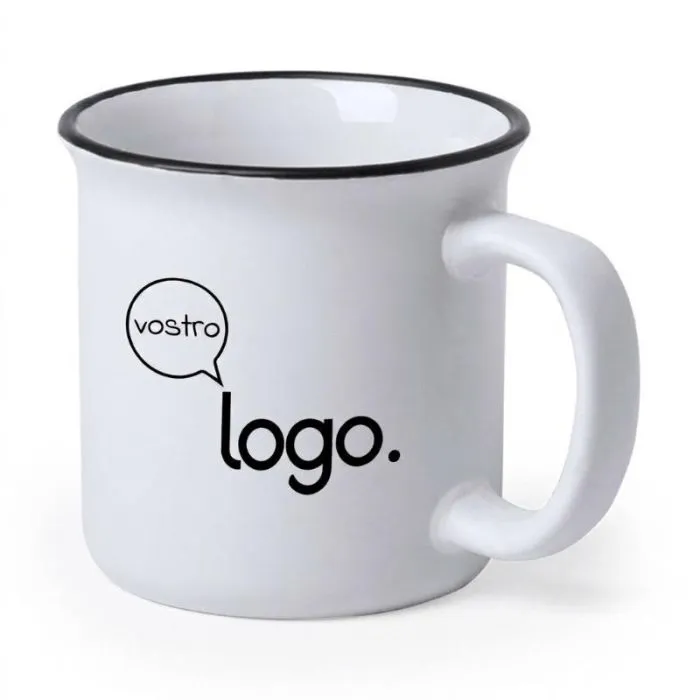 Tazza vintage in ceramica personalizzata da 300 ml - Bercom