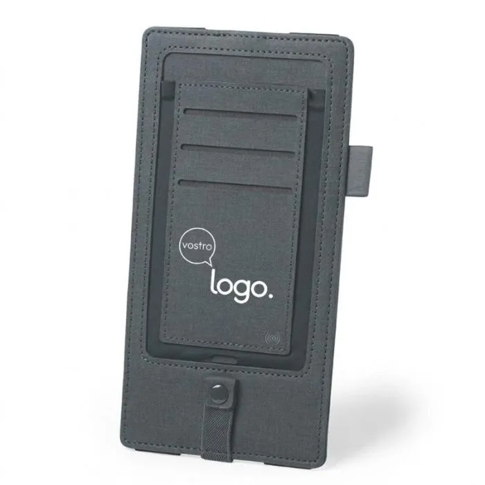 Caricabatterie wireless promozionale con porta-cavi - Merson