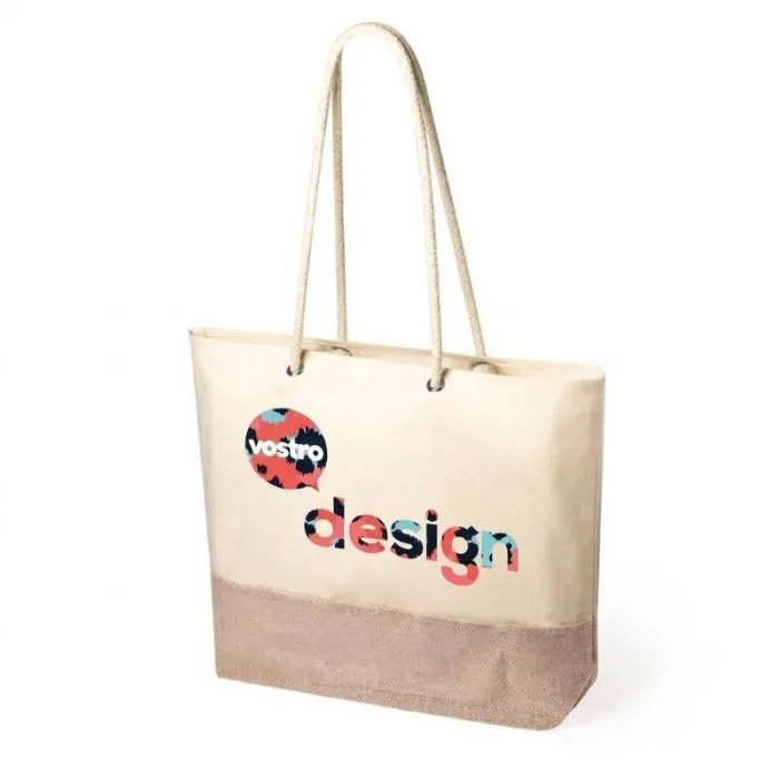 Borsa personalizzata in tela di iuta e cotone da 168 gr - Bitalex