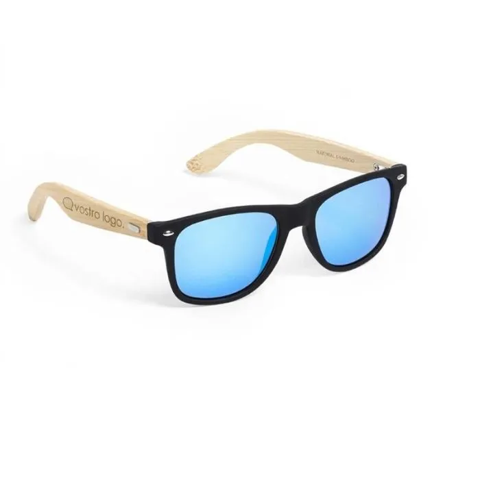 Occhiali da sole con stanghette in bambù personalizzati - Mitrox