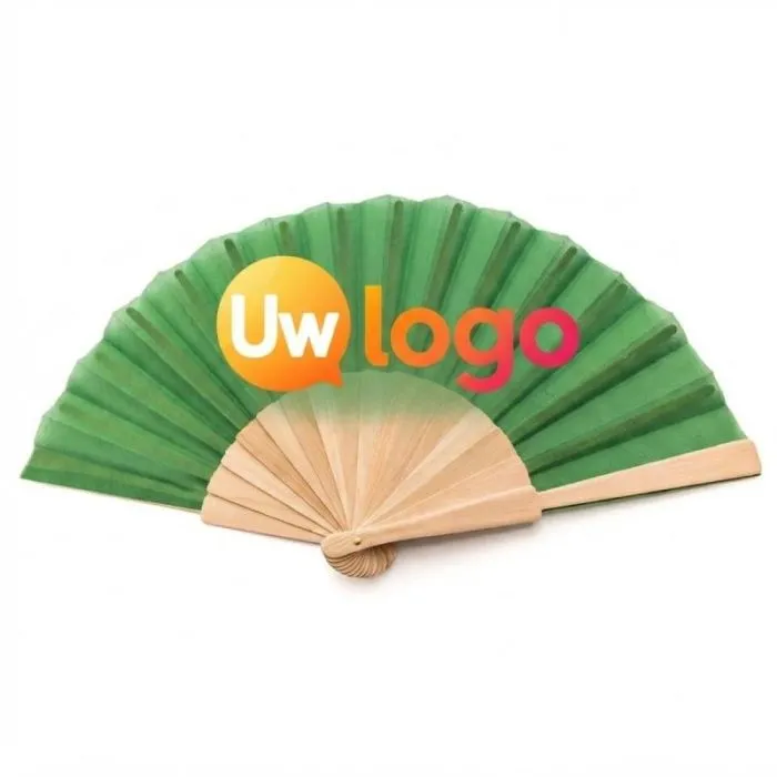 Gepersonaliseerde waaier van natuurlijk hout - Folklore