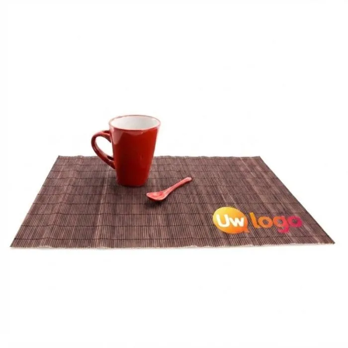 Opvouwbare bamboe placemat met reclame - Jakarta