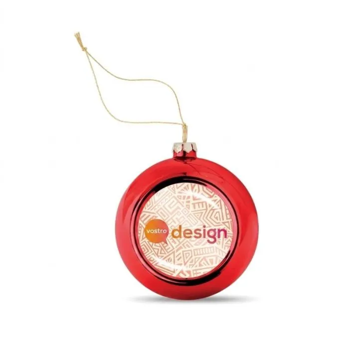 Pallina di Natale promozionale per sublimazione HAPPY BALL