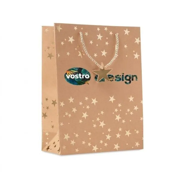 Borsa regalo promozionale in carta con motivo SPARKLE