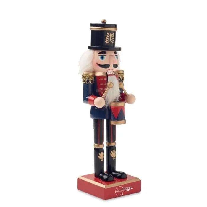 Figurina dello Schiaccianoci in legno da 25 cm personalizzata - Jolly Crunch