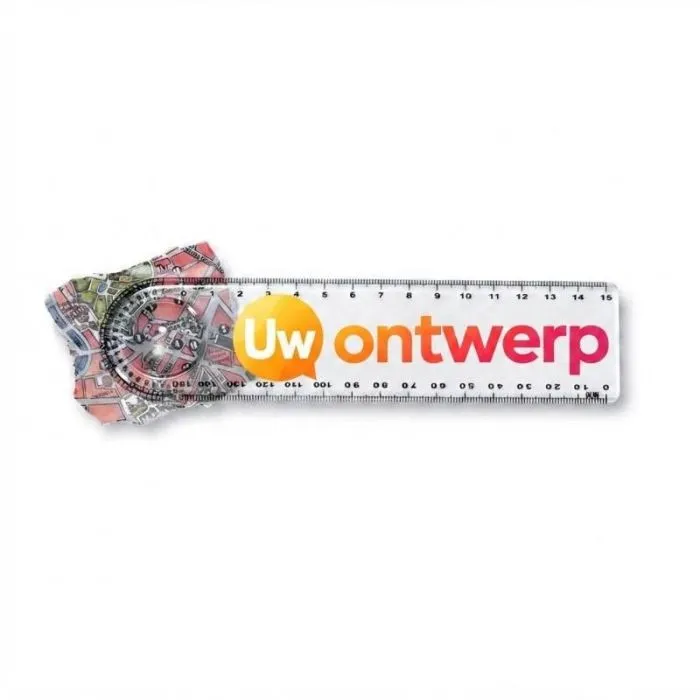 Op maat gemaakte doorzichtige liniaal met vergrootglas van LASTA