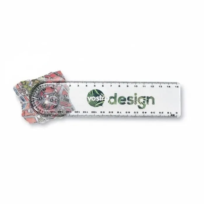 Righello trasparente personalizzato con lente d'ingrandimento LASTA