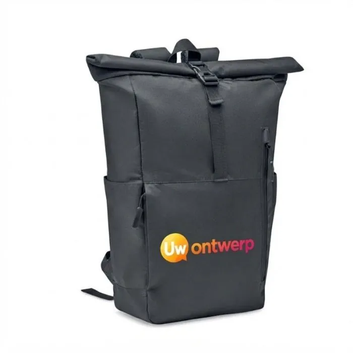 Gepersonaliseerde laptoptas van 300D RPET - VALLEY ROLLPACK
