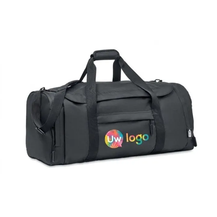 Grote sporttas van 300D RPET voor reclamedoeleinden: VALLEY DUFFLE