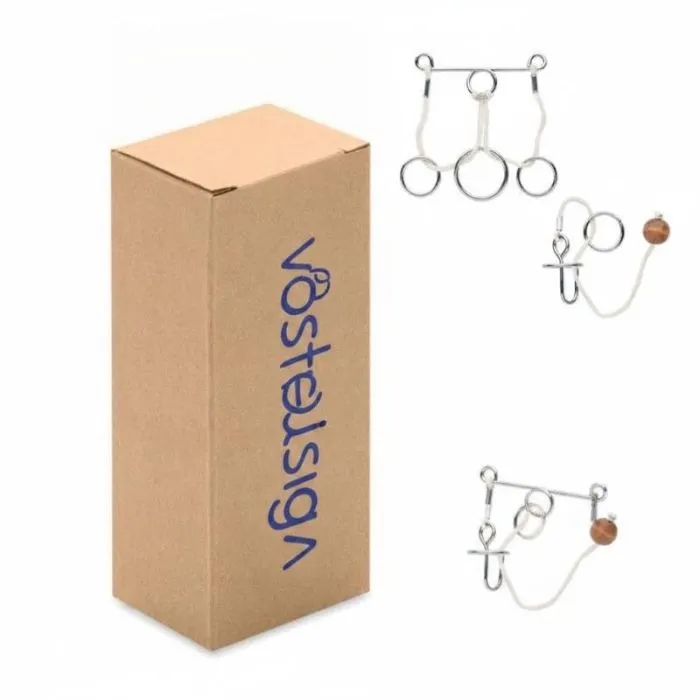 Set di 2 puzzle pubblicitari in metallo CONNECTION