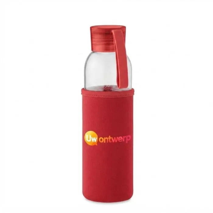 EBOR-drinkfles van gerecycled glas, 500 ml, personaliseerbaar