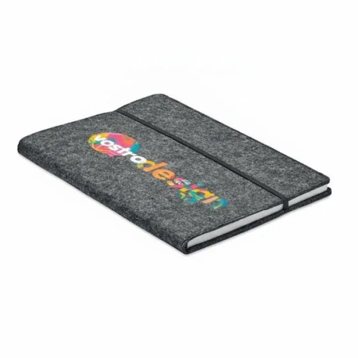 Taccuino promozionale A5 in feltro RPET - FELTBOOK