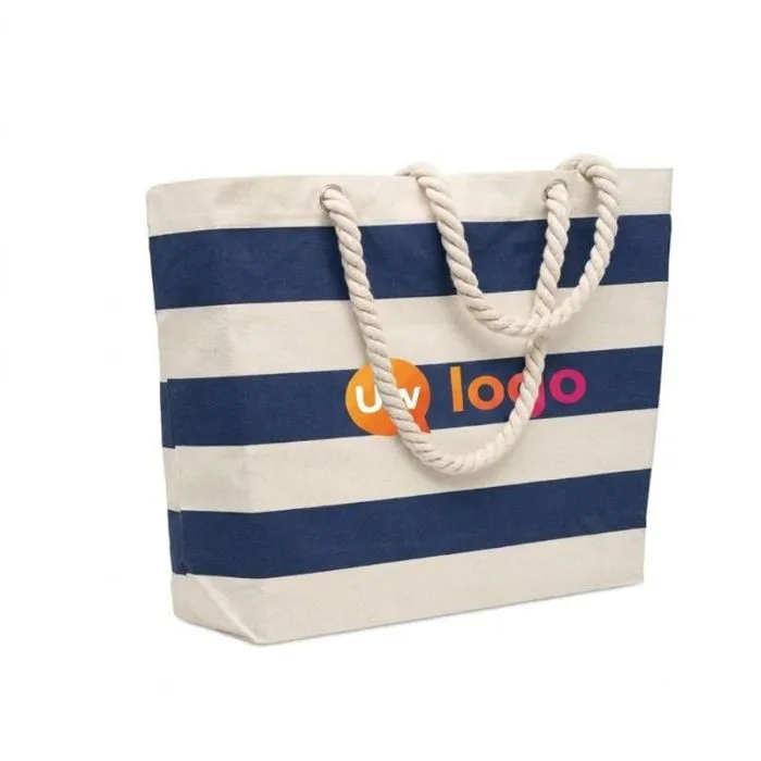 Promotionele strandtas van katoen 220 gr/m² - HEAVEN STRIPE