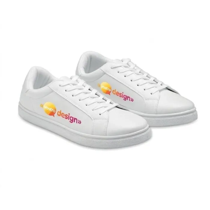Scarpe da ginnastica personalizzate in PU, taglia 46 - BLANCOS