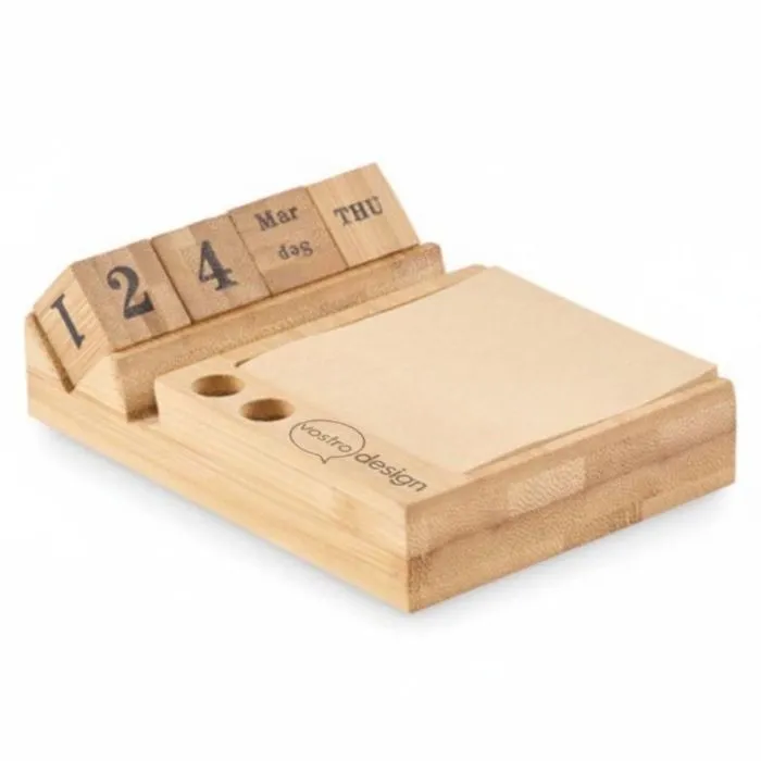 Calendario da scrivania personalizzato in bambù - BOOTOP