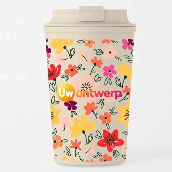 Dubbelwandige reclamebeker van 350 ml - BEIBAKU