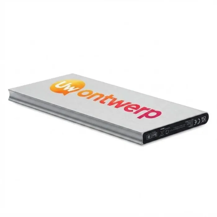 Personaliseerbare powerbank van 8000 mAh - POWERFLAT8C