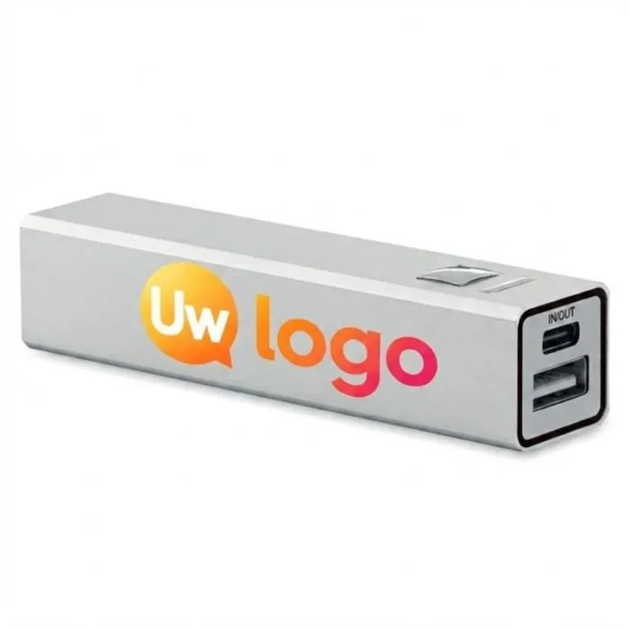 Powerbank 2600 mAh met reclame - POWERALUC