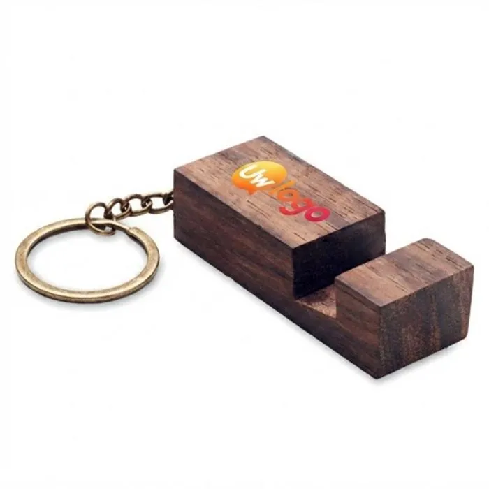 Reclame-sleutelhanger met telefoonhouder - CODE