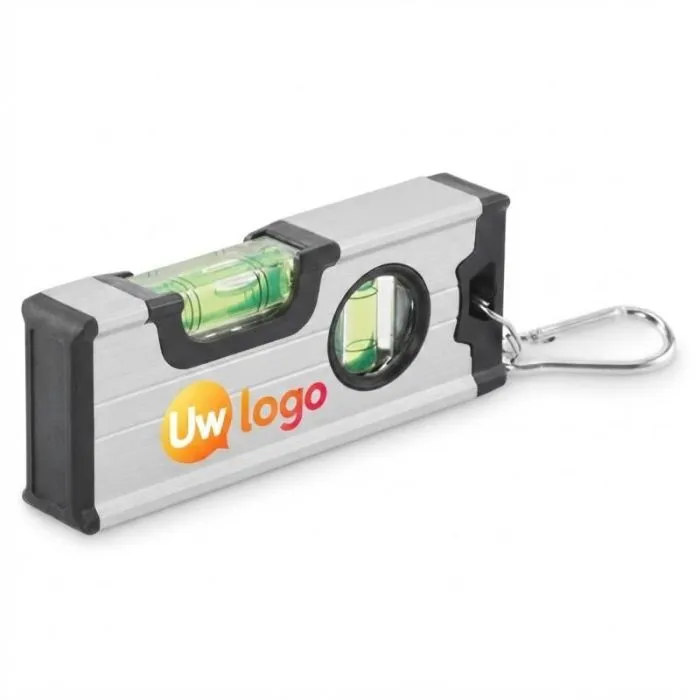 Magnetische miniwaterpas van aluminium, voor reclamedoeleinden - MAGNEL