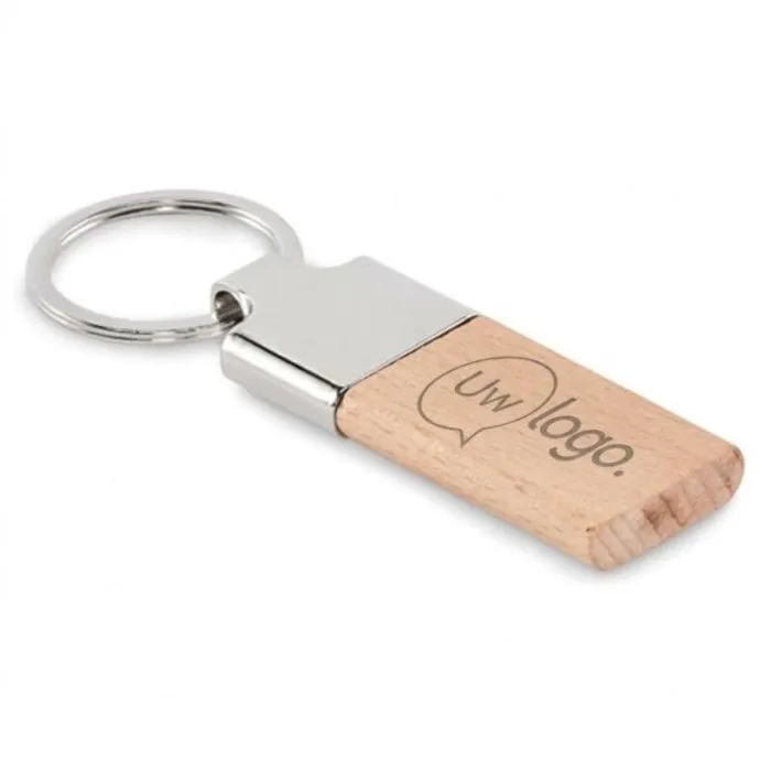 Personaliseerbare sleutelhanger van rubberboom - LLAVING