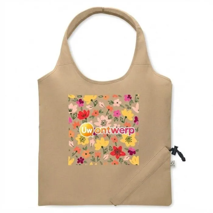 Opvouwbare boodschappentas van 140 g/m², personaliseerbaar - CARRIE COLOUR